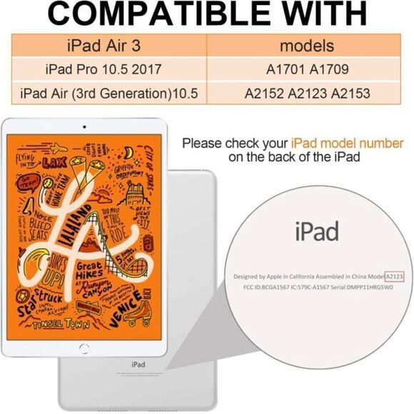 Brandnew for iPad Mini 5 Case Trifold Case Shockproof Tablet Sleeve - Picture 5 of 12